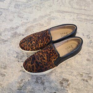 Naturalizer slip on sneakers leopard print